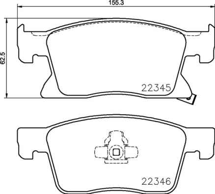 A.B.S. P 59 091 BREMBO Bremsbelagsatz, Scheibenbremse